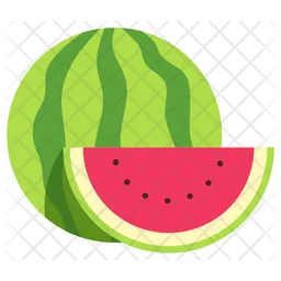 Watermelon With Sliced Cut  Icon