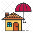 Umbrella House Waterproof Icon