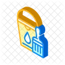 Bucket Brush Isometric Icon