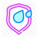 Water Drop Shield Icon