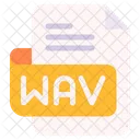 Wav Documento Archivo Icono