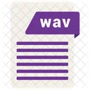 Wav Format Document Icon