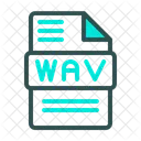 Wav Waveform Audio File Format Audio Format File Icon