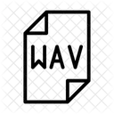 Wav Wav File Audio Icône