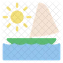 Flat Beach Icon Icon