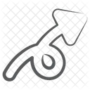 Wave Arrow Curly Arrow Arrowhead Icon