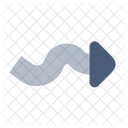 Wave Arrow Right Icon