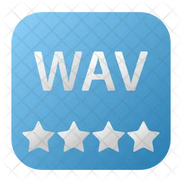 Wave audio file  Icon