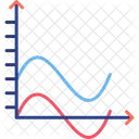 Wave Graph Analytics Statistics Icon
