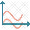 Wave Graph Analytics Statistics Icon