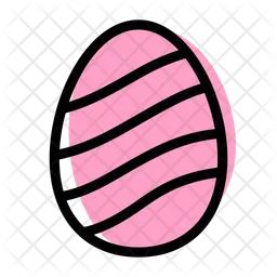 Wave Decoration Egg  Icon