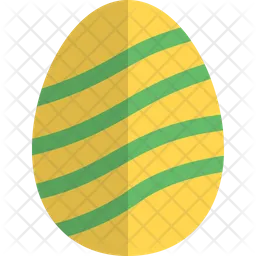 Wave Decoration Egg  Icon