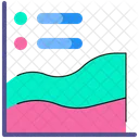 Cartoon Wave Graph Icon
