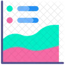 Flat Wave Graph Icon