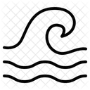 Telecommunications Waveforms Analysis Light Waves Icon