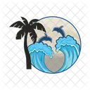 Water Wave Nature Icon