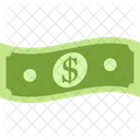 Waved Paper Money Money Coin Icon