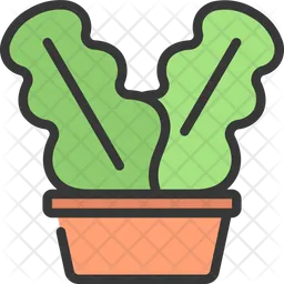 Waved Plant  Icon