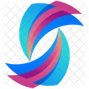 Waves Logogram Shape Icon
