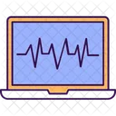 Waves Heartbeat Internet Icon