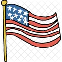 Waving Flag American Icon