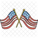 Waving Flag American Icon