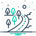 Way Landscape Nature Icon