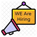 We Are Hiring Job Advertisement Talent Search Icon