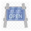 We are open sign  아이콘