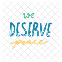 We deserve peace  Icon