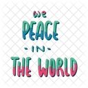 We peace in the world  Icon