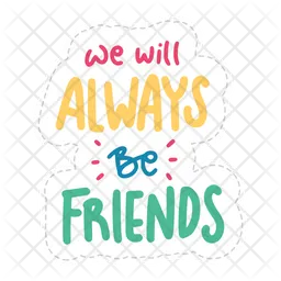 We will always be friends  Icon