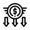 Weak Currency Symbol  Icon