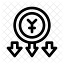 Weakening Currency Symbol  Icon
