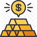 Wealth Gold Bar Gold Bricks Icon