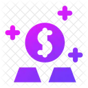 Wealth Gold Bar Gold Biscuit Icon