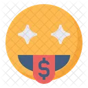 Wealthy Face Emoticon Icon