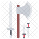 Weapon Sword Axe Icon
