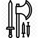 Weapon Sword Axe Icon