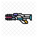 Futuristic Weapon Cyberpunk Icon