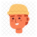 Wearing Brimless Hat European Guy Fashionable Man 아이콘