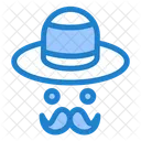 Wearing Cap Avatar Brim Icon
