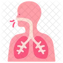 폐 호흡 공기 아이콘
