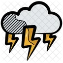 Weather Thunder Cloud Icon