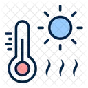 天気、暑い、寒い アイコン
