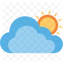 Sun With Cloud Icon