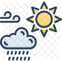Weather Raindrop Cloudy Icon