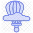Weather Balloon Duotone Line Icon Icône