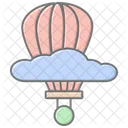 Weather Balloon Lineal Color Icon Icon