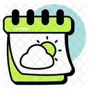 Weather Calendar Date Icon